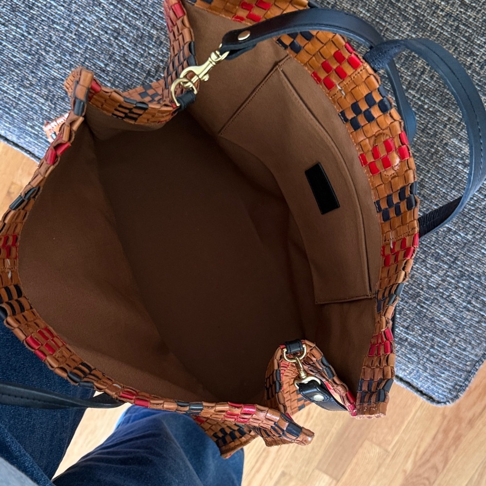 Clare V Multicolor Woven Simple Tote Bag - Picture 4 of 9